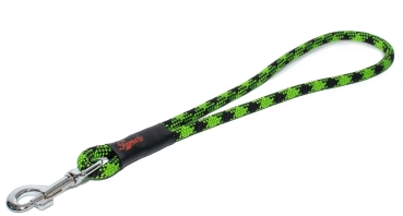 Kurzführer / Handschlaufe - L - grün und schwarze Kreuze 068